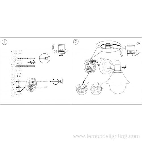 Classic Decorative Light Outdoor Led Wall Lamp